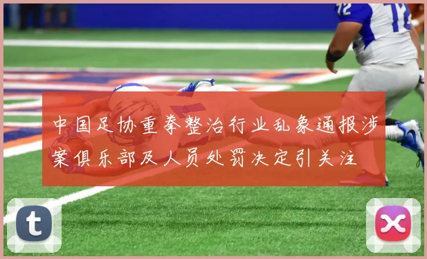 中国足协重拳整治行业乱象通报涉案俱乐部及人员处罚决定引关注